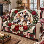 Christmas Cats Sofa Cover