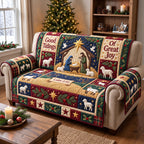 Good Tidings Nativity Christmas Sofa Cover