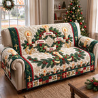 Advent Candle Wreath Christmas Sofa Cover