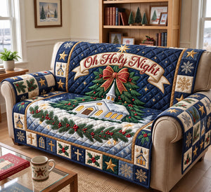 Oh Holy Night Chapel Christmas Sofa Cover - Made to Order