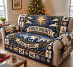 Christ Is Born Holy Night Christmas Sofa Cover