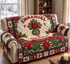 Emmanuel God With Us Christmas Sofa Cover