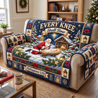 Every Knee Shall Bow Christmas Sofa Cover