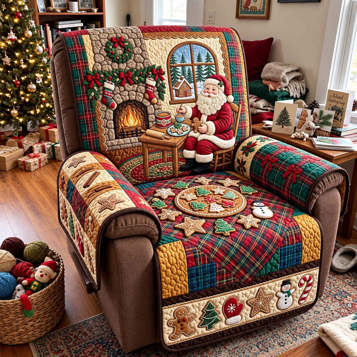 Christmas Cookie Evening Sofa Cover
