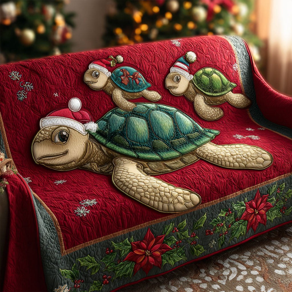 Christmas Cove Turtle Sofa Cover