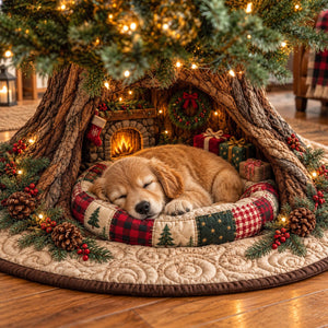 Christmas Dogs Christmas Tree Skirt - Made to Order