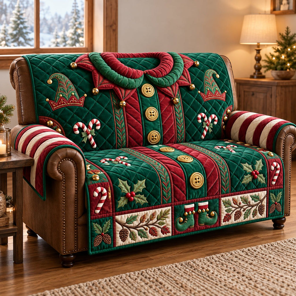 Christmas Elf Costume Sofa Cover