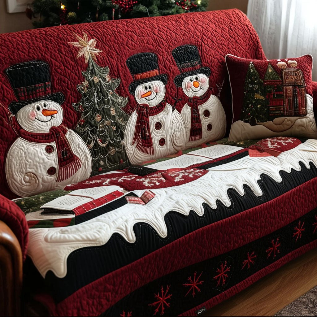Christmas Eve Smiles Sofa Cover