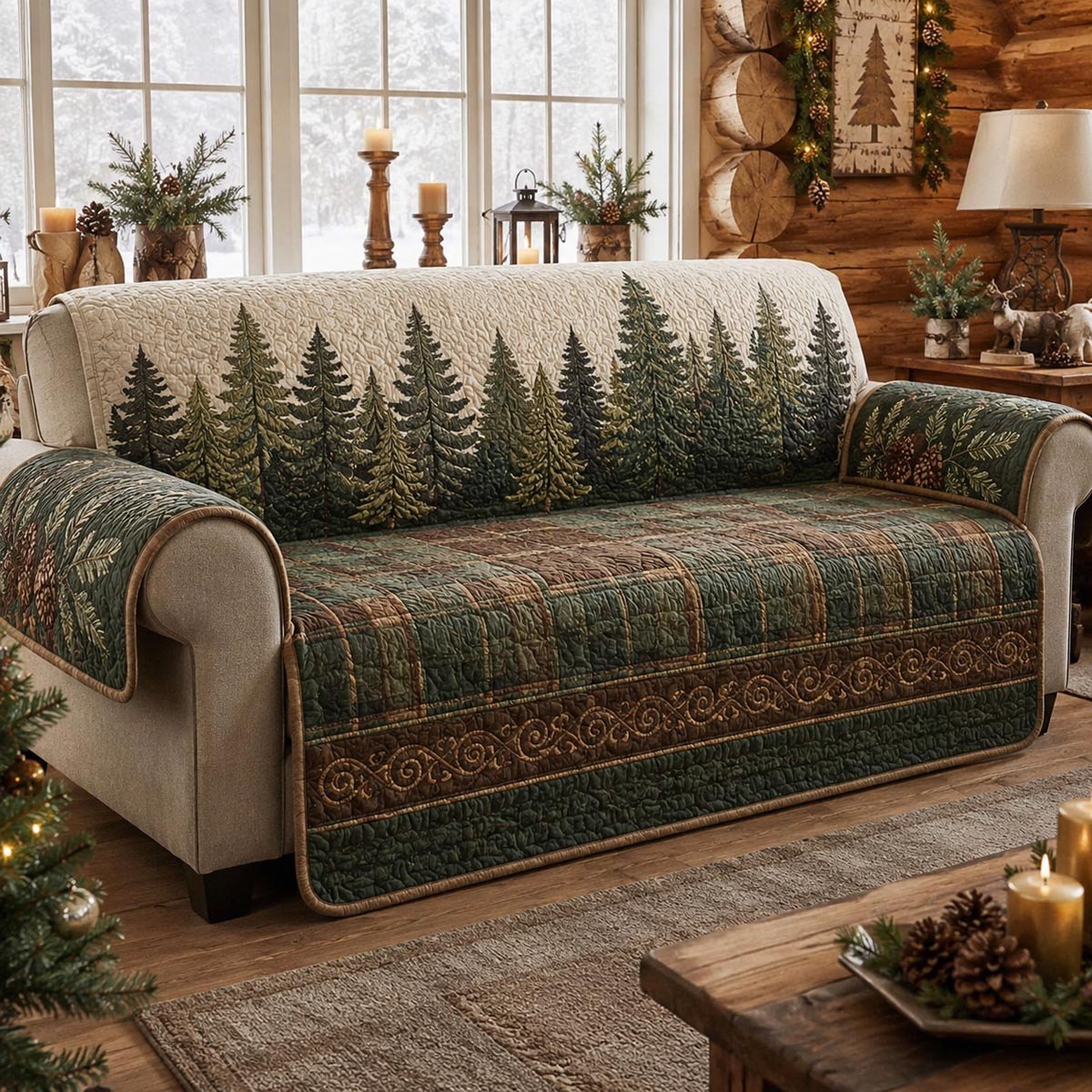Evergreen Earth Sofa Cover