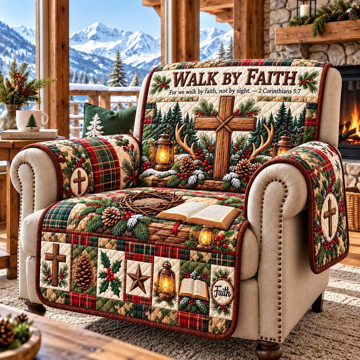 Christmas Faith Sofa Cover
