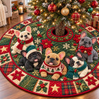 Christmas French Bulldog Parade Christmas Tree Skirt