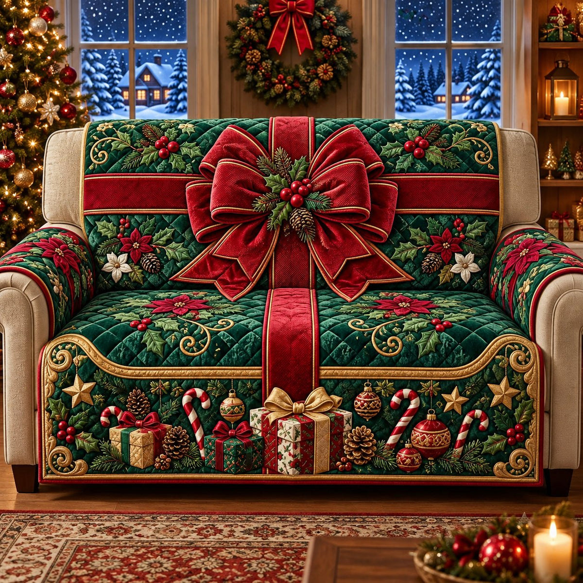 Christmas Gift Sofa Cover