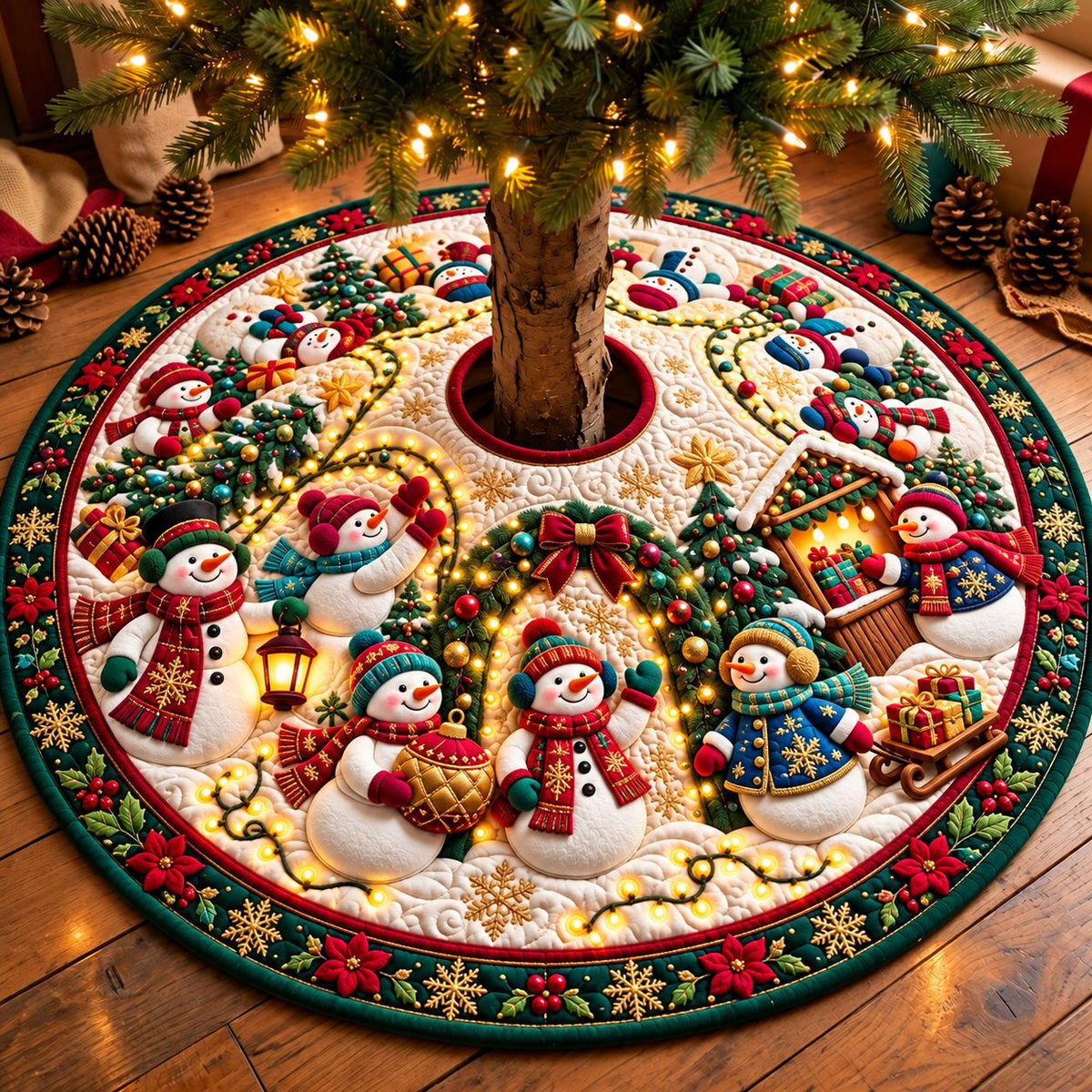 Christmas Light Fesstival Christmas Tree Skirt