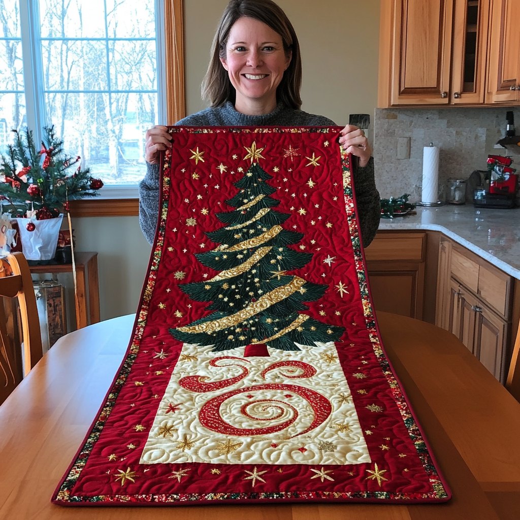 Christmas Magic Tree Table Runner