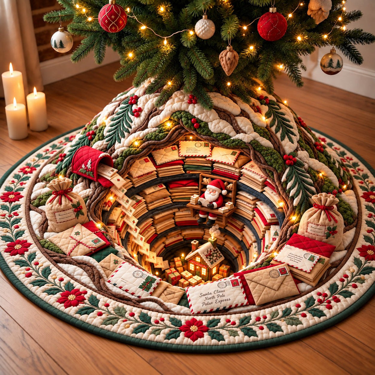 Christmas Mail Canyon Christmas Tree Skirt