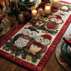 Christmas Owl Joy Table Runner