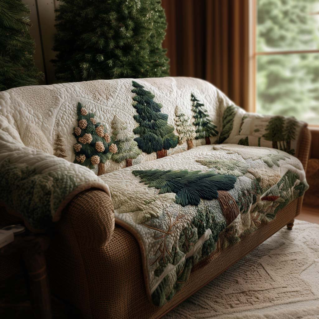 Christmas Pine Dreams Sofa Cover