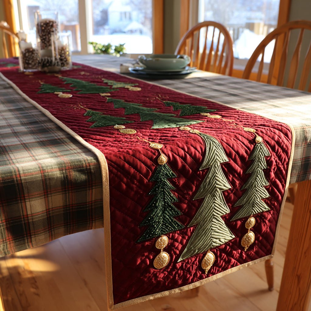 Christmas Pines Table Runner