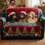 Christmas Pup Parade Sofa Cover