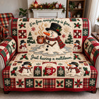 Christmas Snowman Meltdown Sofa Cover