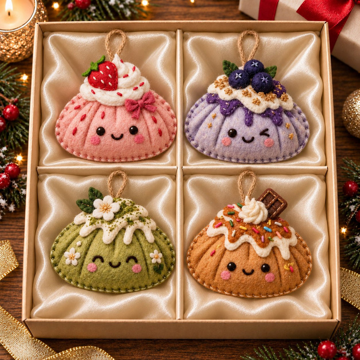 Christmas Squishy Ornament Gift Set