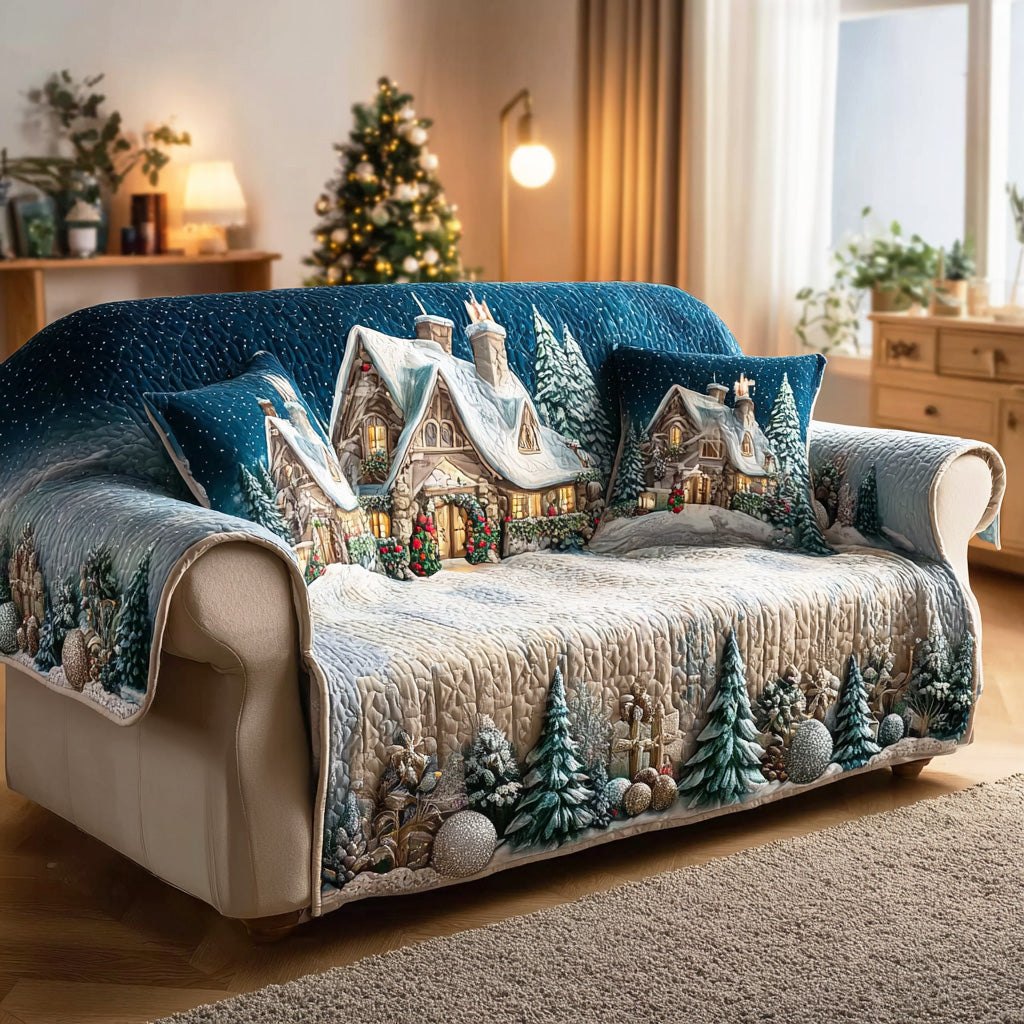 Christmas Starlight Path Sofa Cover