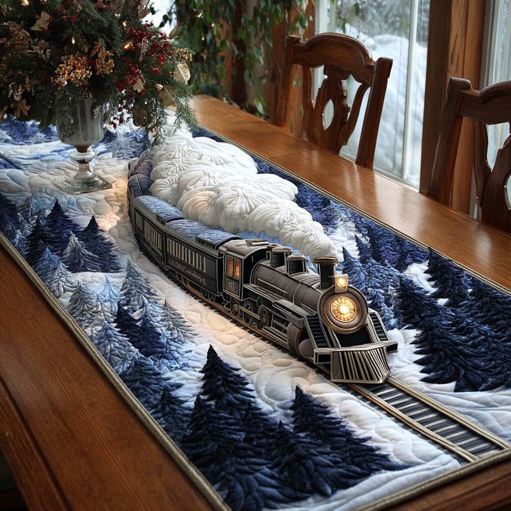Christmas Steam Glow Table Runner