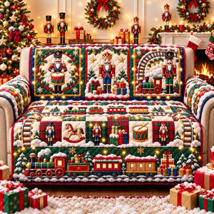 Christmas Toy Express Sofa Cover - Made to Order