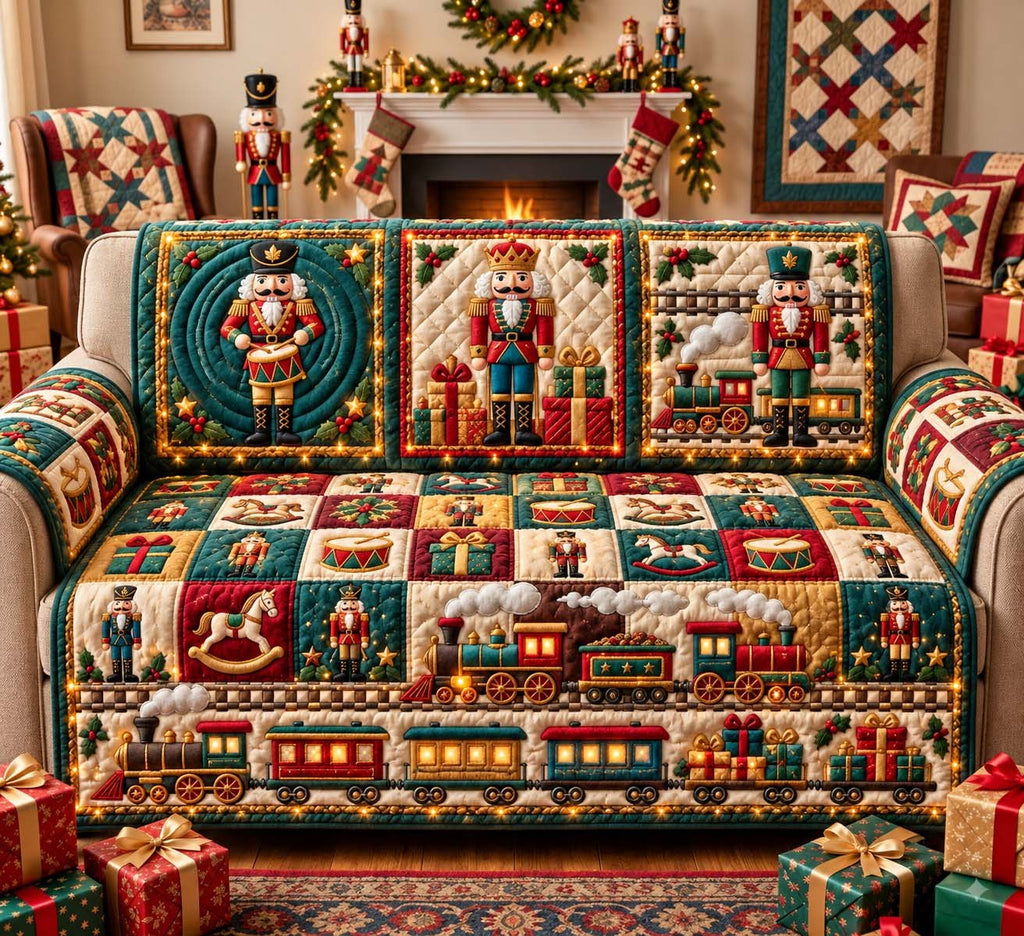Christmas Train Guard Sofa Cover