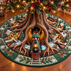 Christmas Train Christmas Tree Skirt