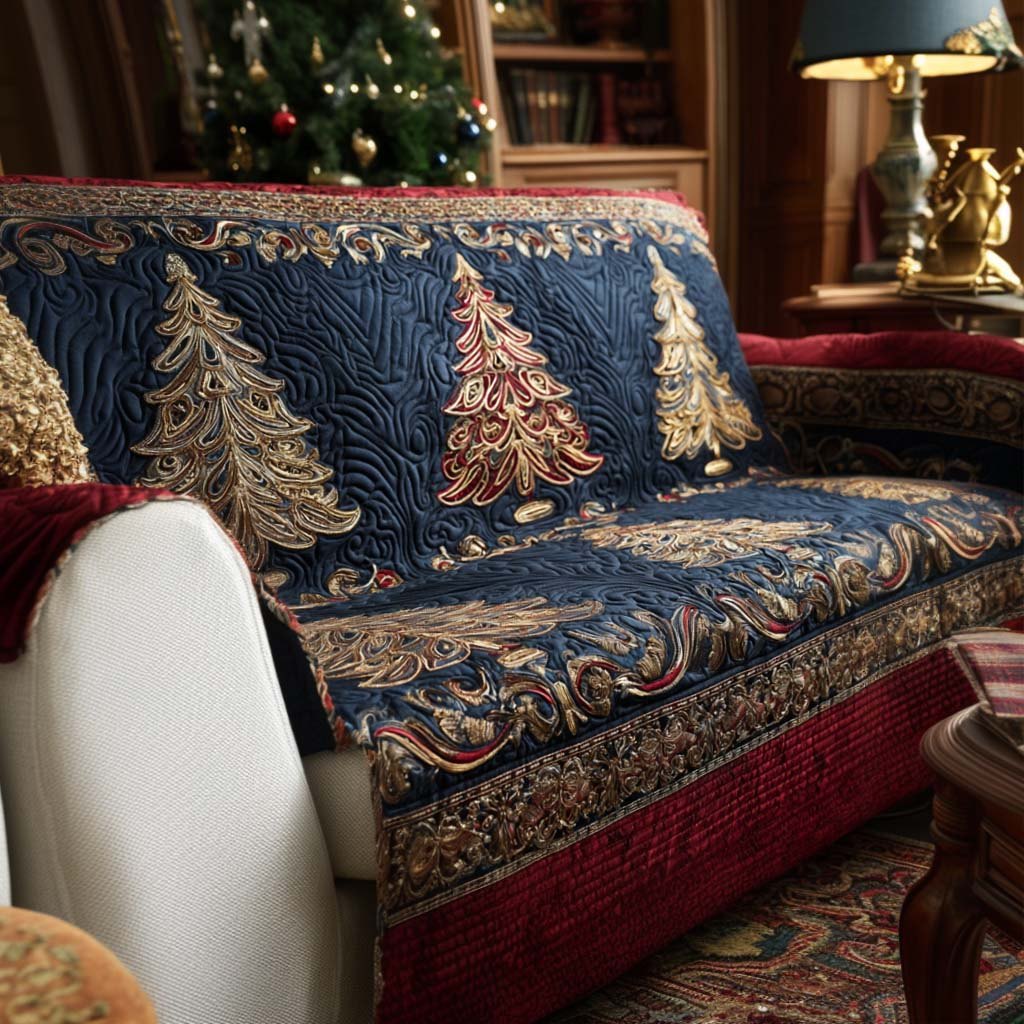 Christmas Tree Glow Sofa Cover