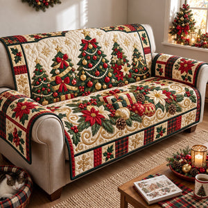 Christmas Tree Wishes Sofa Cover - Made to Order