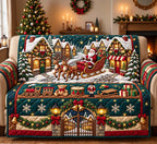 Christmas Village Sleigh Sofa Cover