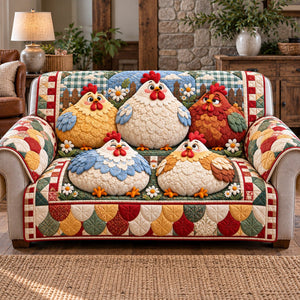 Chubby Funny Chicken Sofa Cover - Made to Order