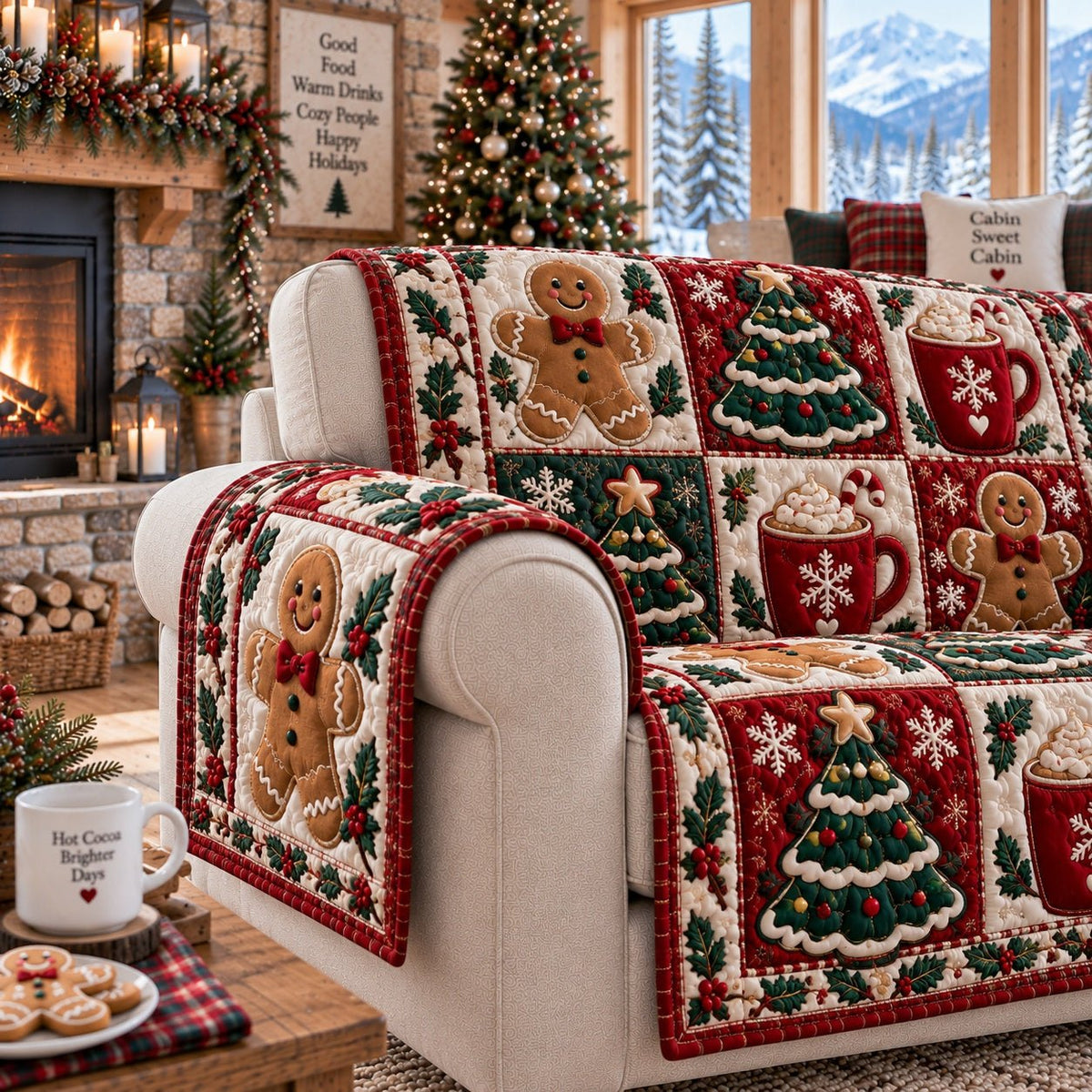 Cinnamon Cocoa Comfort Sofa Cover