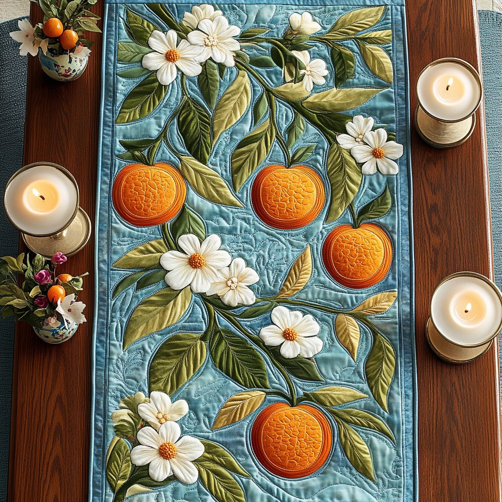 Citrus Bloom Table Runner