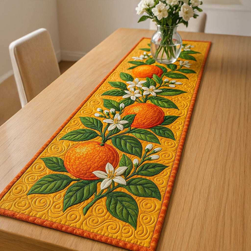 Citrus Blossom Bliss Table Runner