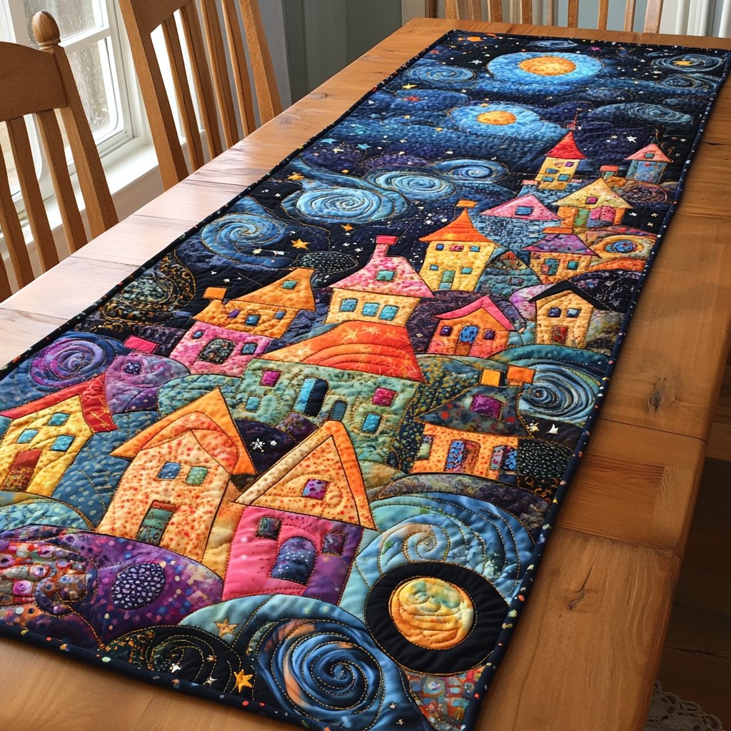 Cityscape Dreams Table Runner