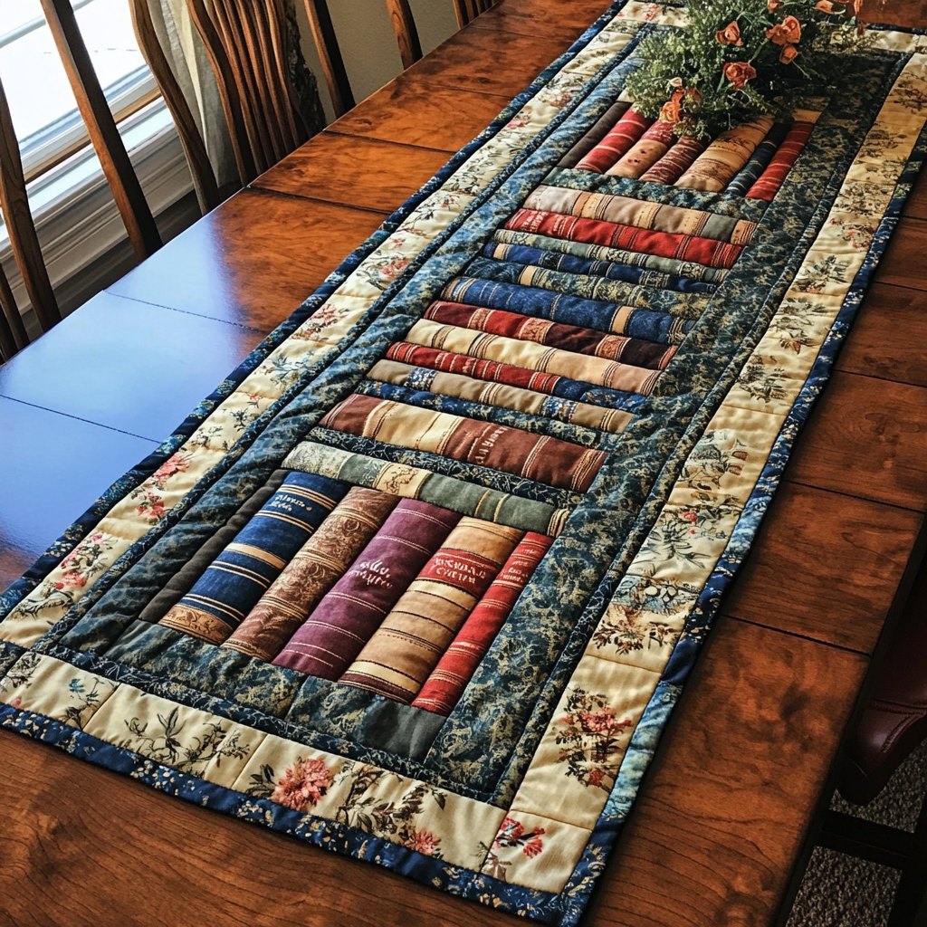 Classic Bookshelf Table Runner
