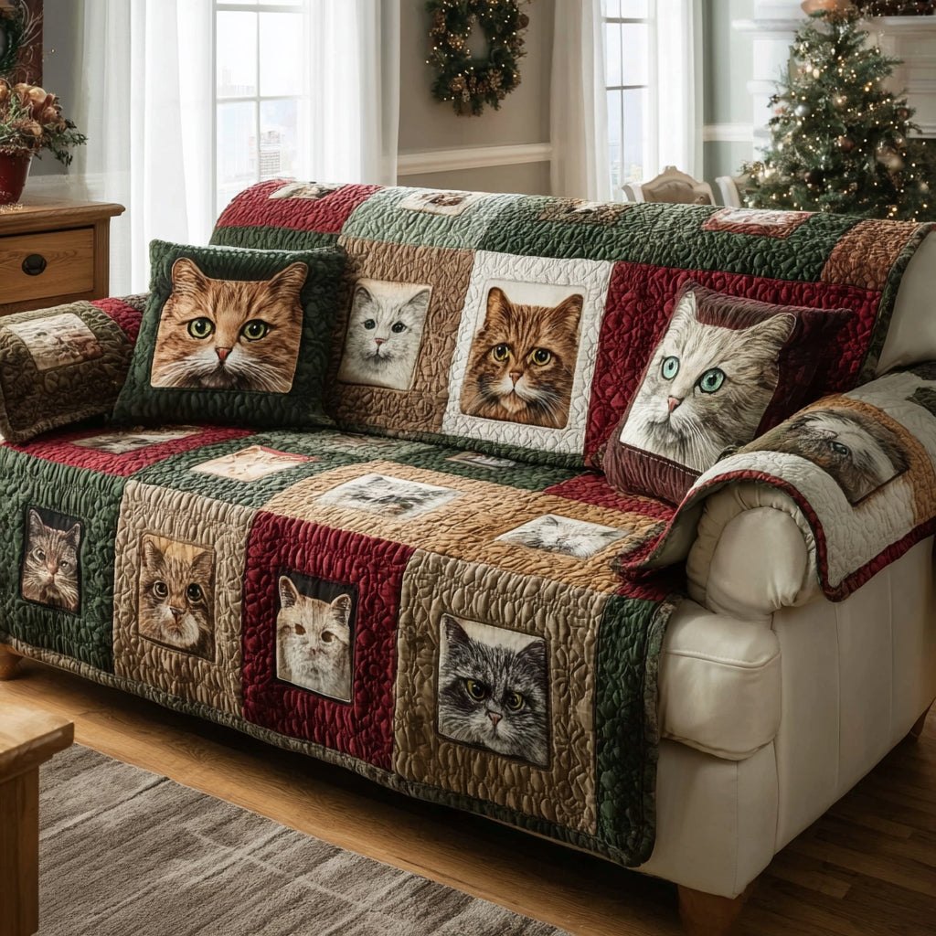 Classic Cat Gallery Sofa Cover