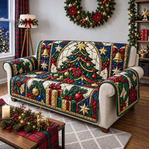 Classic Christmas Joy Sofa Cover - Made to Order