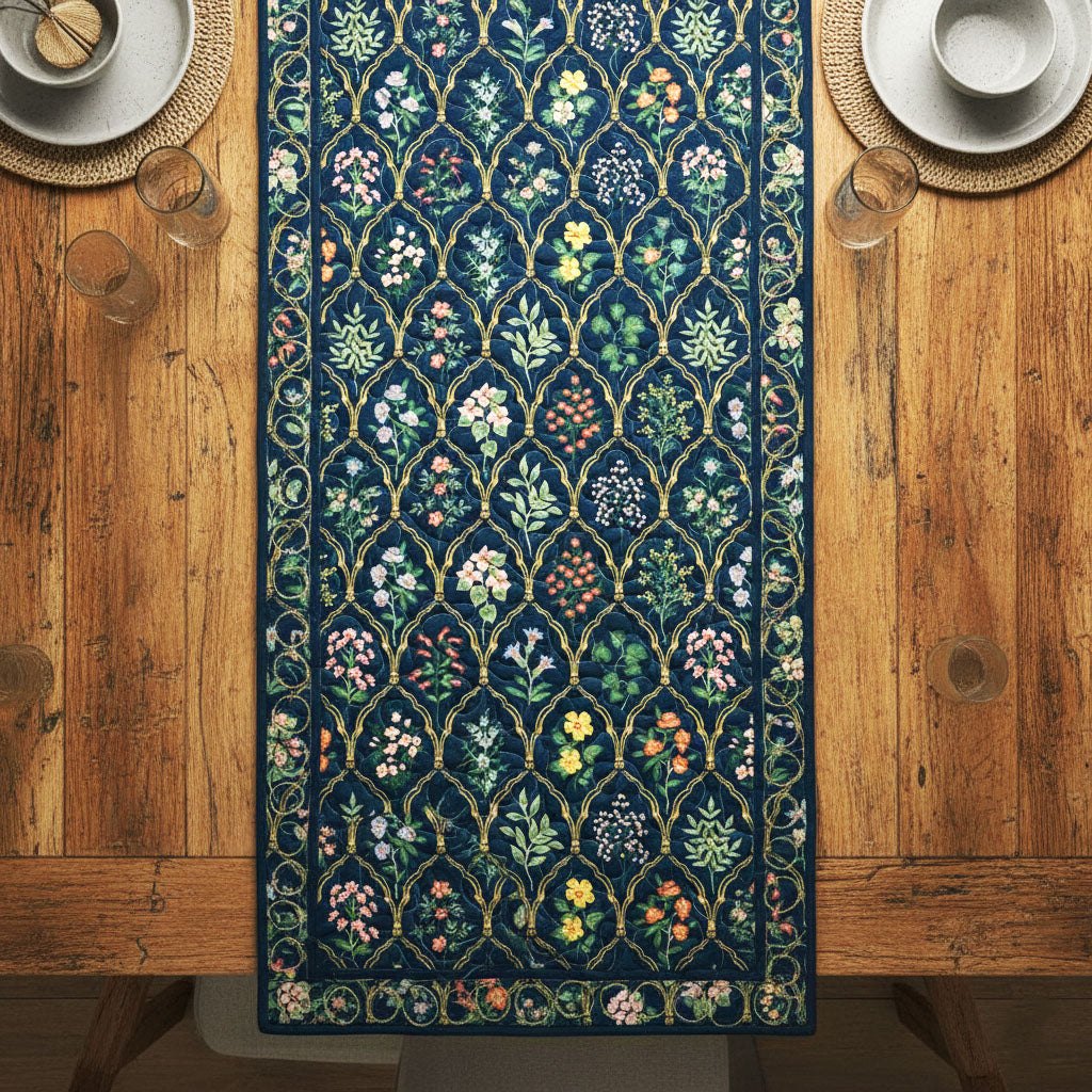 Classic Damask Table Runner