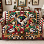 Classic Mallard Christmas Sofa Cover