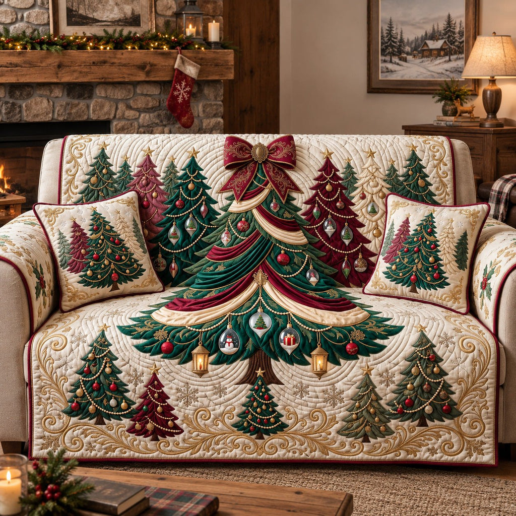 Classic Ornate Trees Sofa Cover
