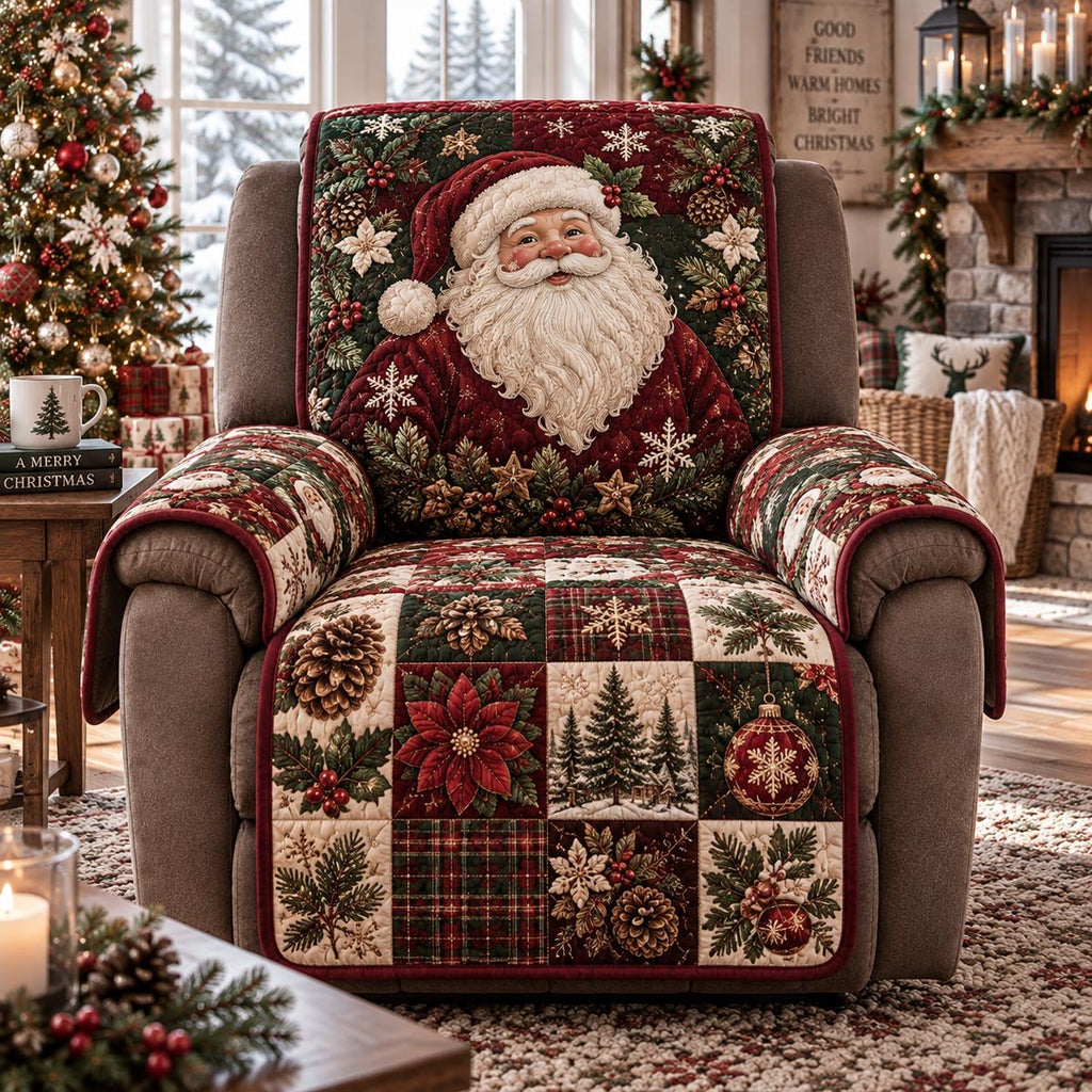 Classic Santa Plaid Sofa Cover