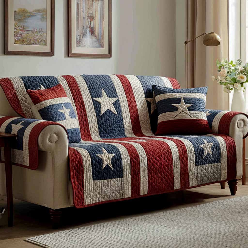 Classic Stripes Sofa Cover