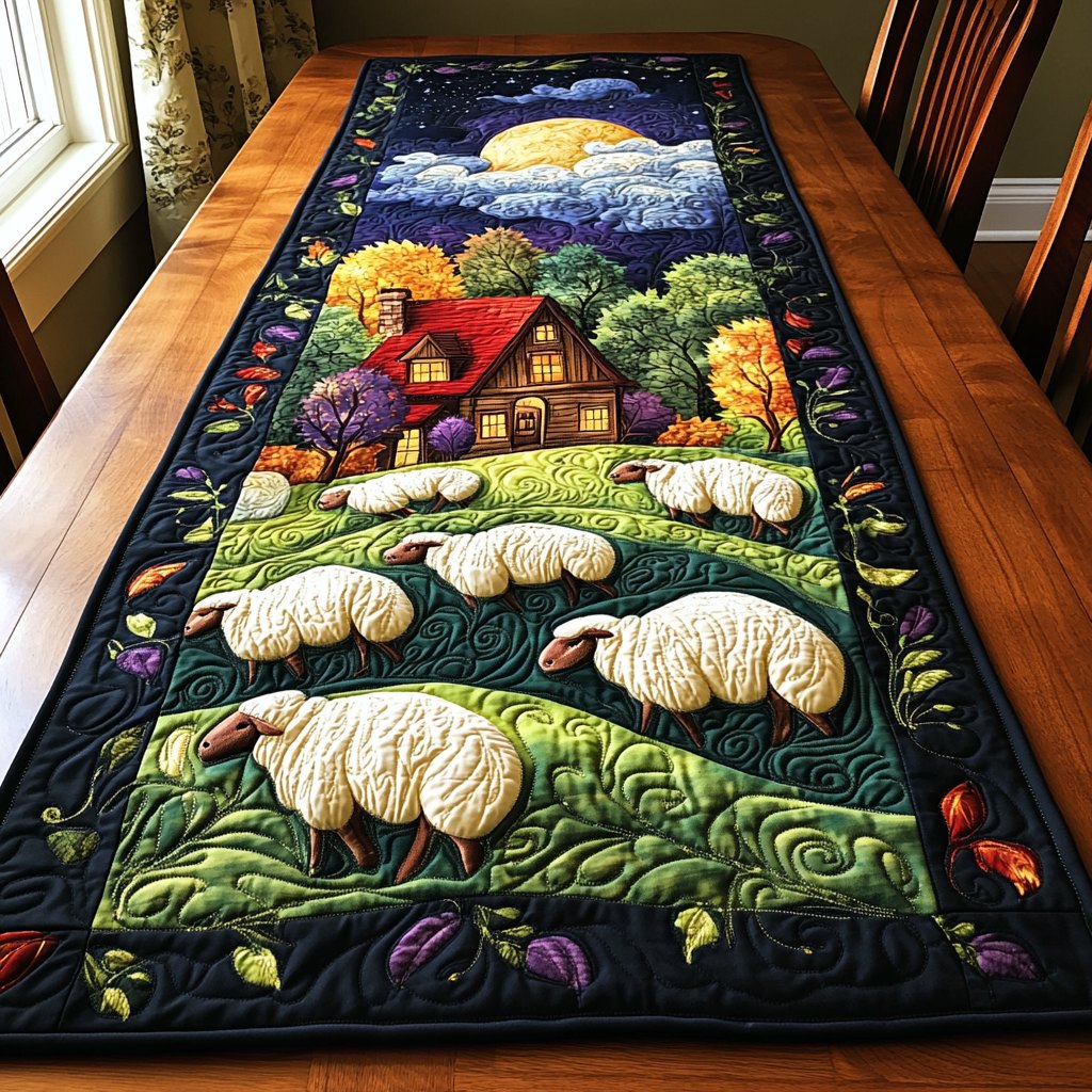Cloudy Herd Table Runner