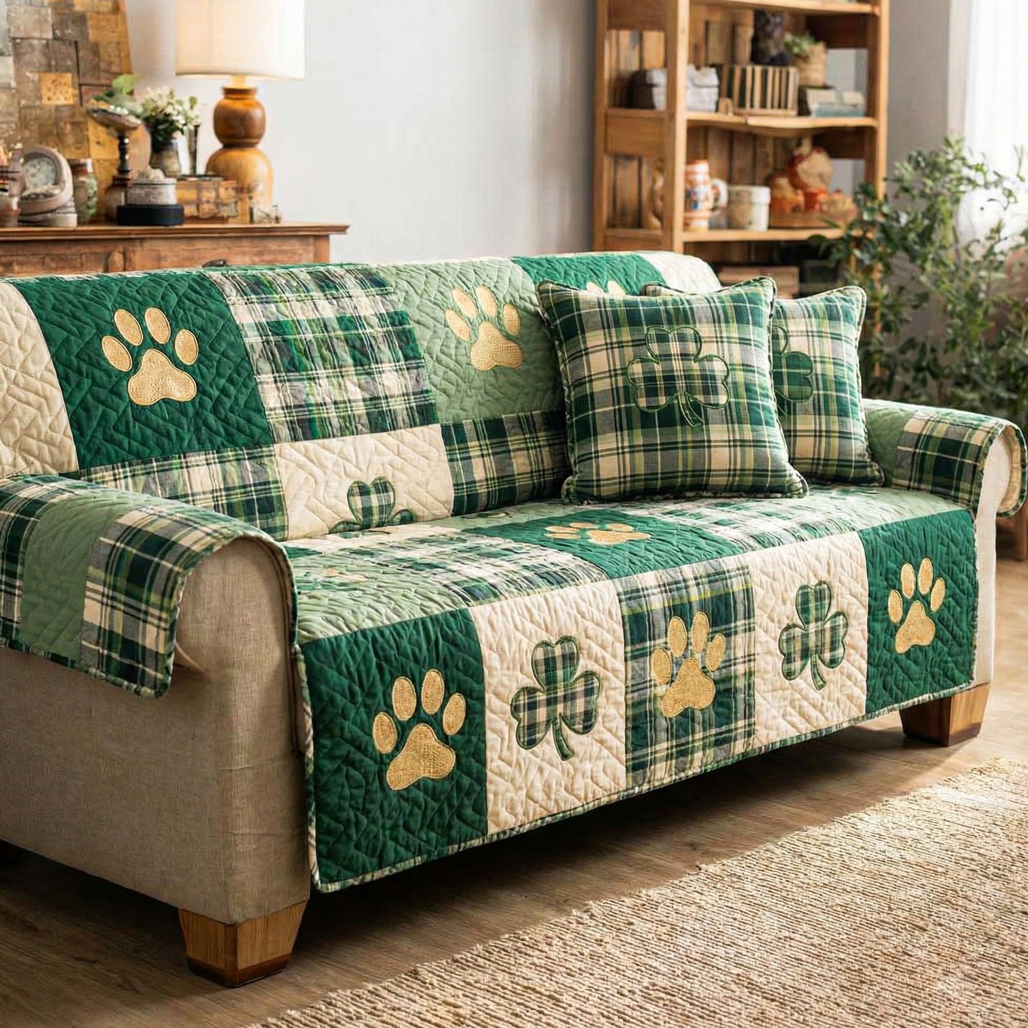 Clover Paws Cozy Sofa Cover