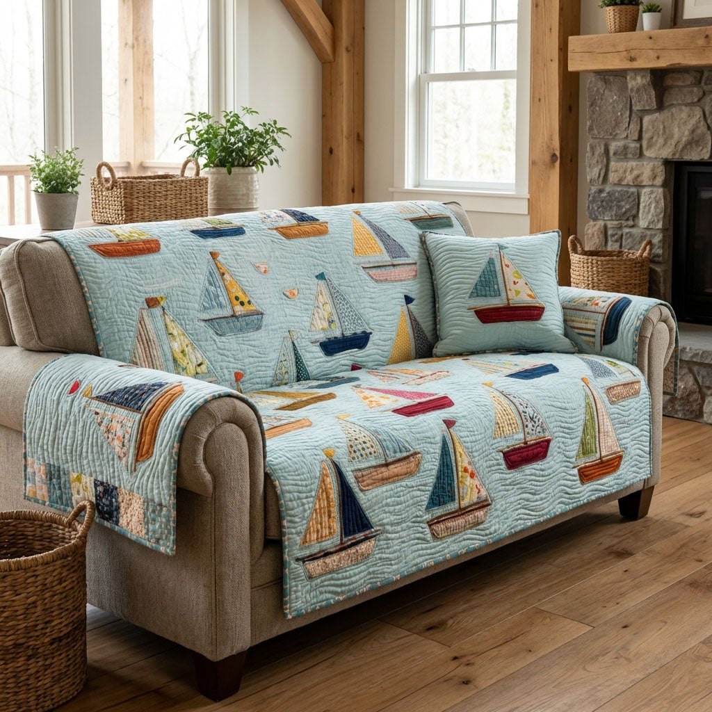 Coastal Cruise Sofa Cover