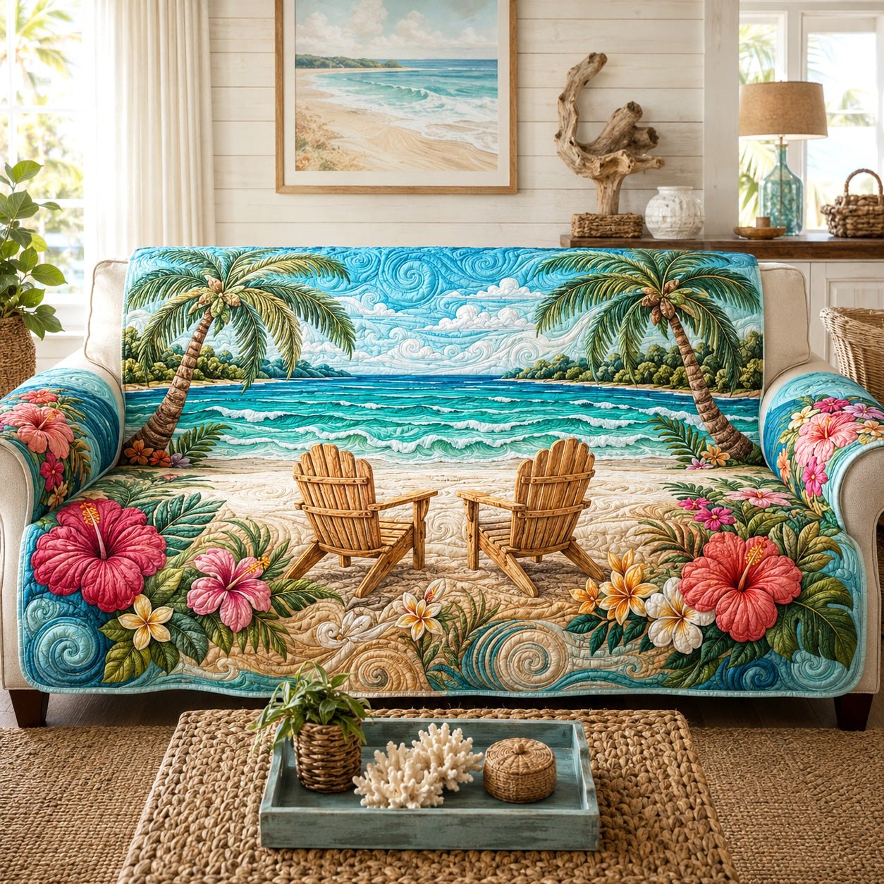Coastal Escape Sofa Cover